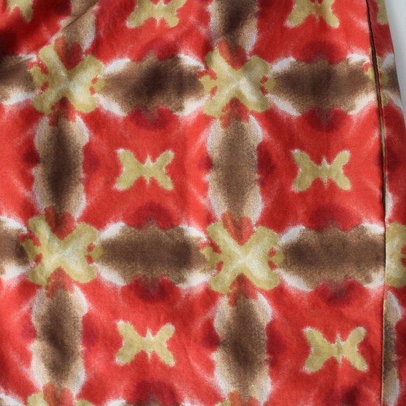 J Crew skirt with pockets Sz 0 cotton POPPI Abstract Print - Picture 4 of 9